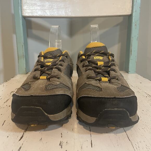 Khombu Solitude Outdoor Hiking Shoes Boys Size 4 Bungee Yellow All Terrain - Picture 2 of 8
